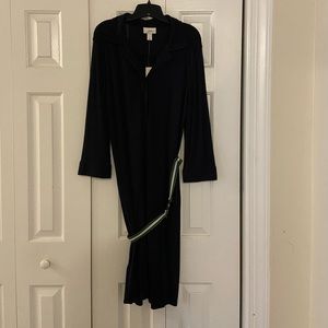 NWT Loft Navy Belted Dress Size 14